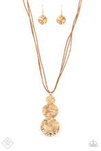Load image into Gallery viewer, Circulating Shimmer - Gold necklace
