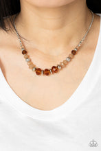 Load image into Gallery viewer, Turn Up The Tea Lights - Brown Necklace
