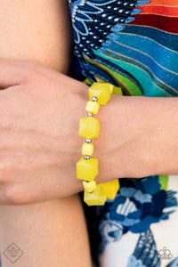 Trendsetting Tourist - Yellow bracelet
