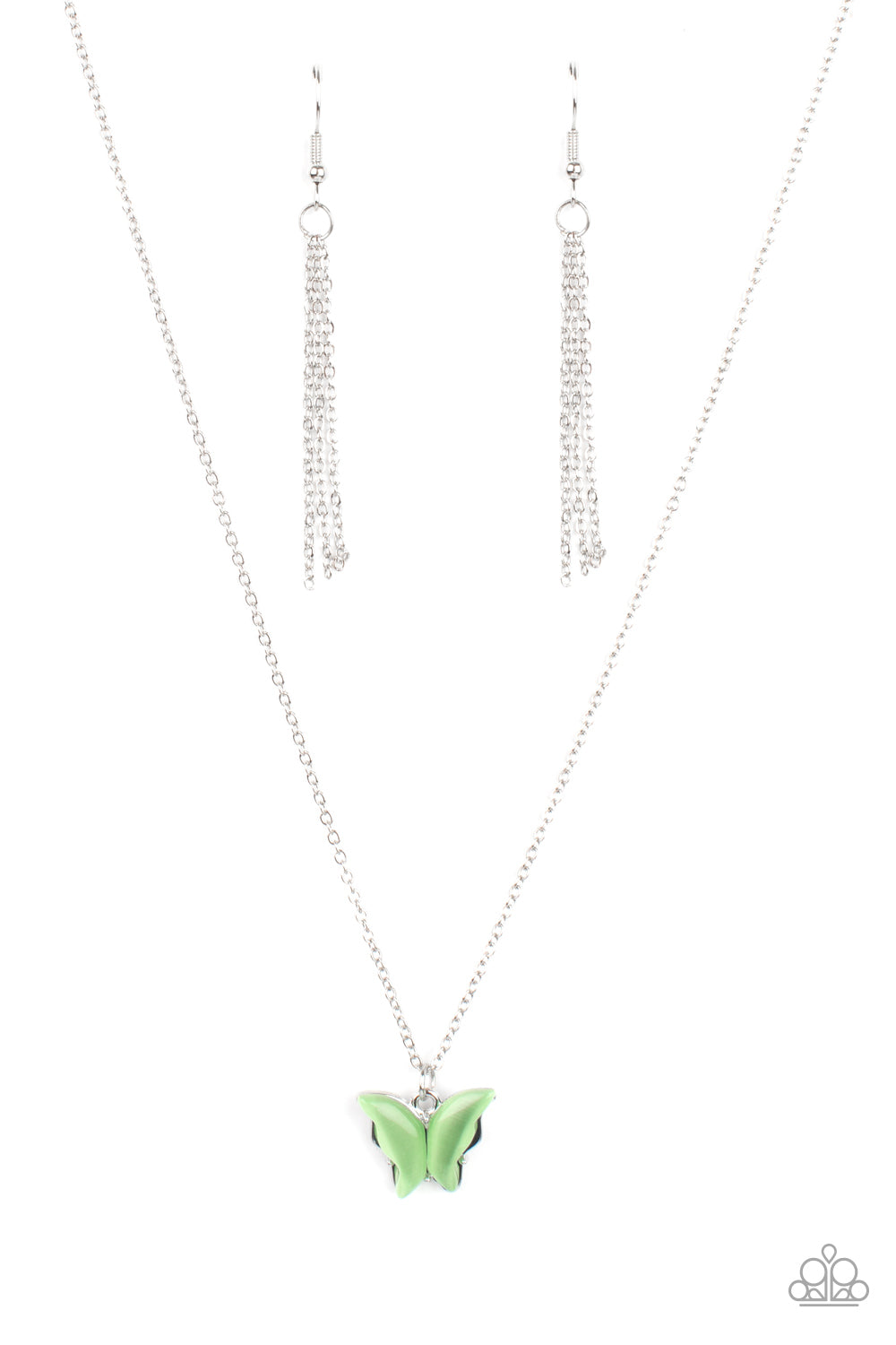 Butterfly Prairies - Green necklace
