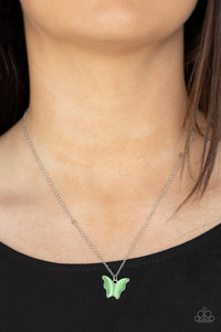 Butterfly Prairies - Green necklace