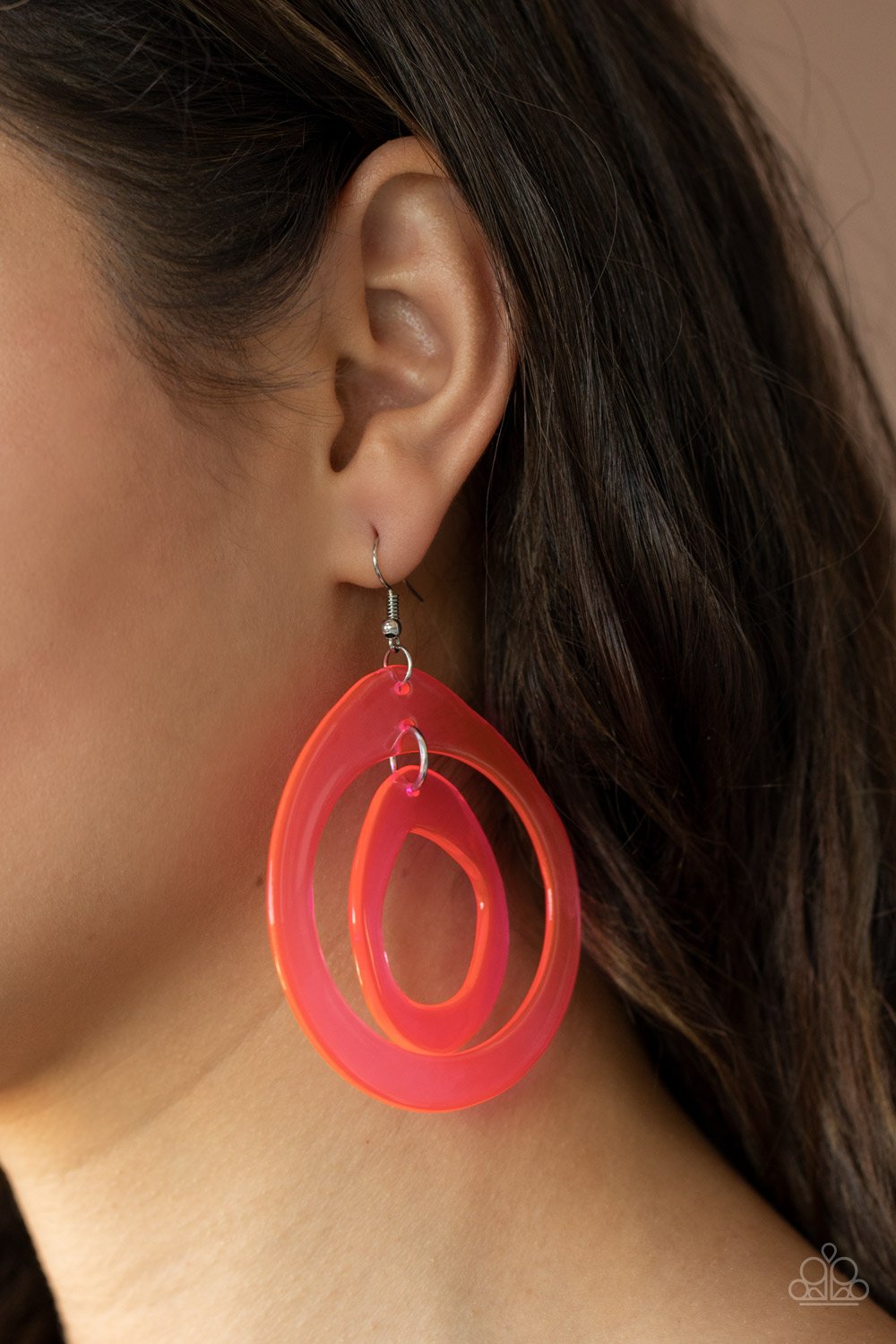 Show Your True NEONS pink earring