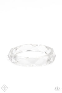 Clear-Cut Couture - White bracelet