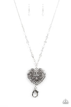 Load image into Gallery viewer, Doting Devotion - White necklace/landyard
