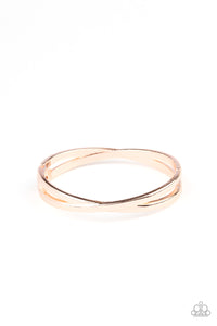 Crossing Over Rose Gold Bracelet