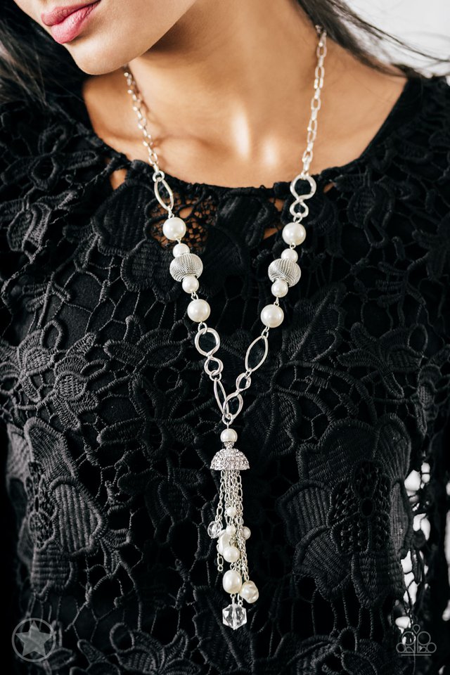 Designated Diva White blockbuster necklace