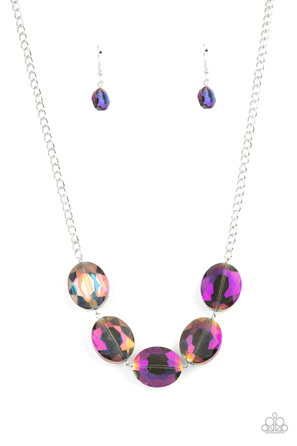 Cosmic Closeup - Purple necklace