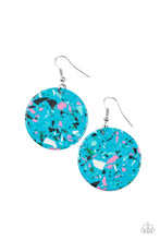 Load image into Gallery viewer, Tenaciously Terrazzo - Blue earring

