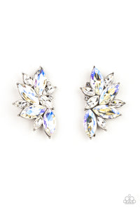 Instant Iridescence - White earring