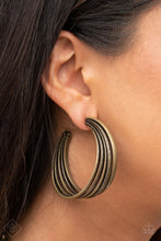 Load image into Gallery viewer, In Sync - Brass earring
