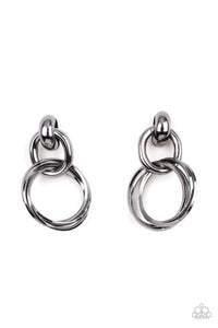 Dynamically Linked - Black earring