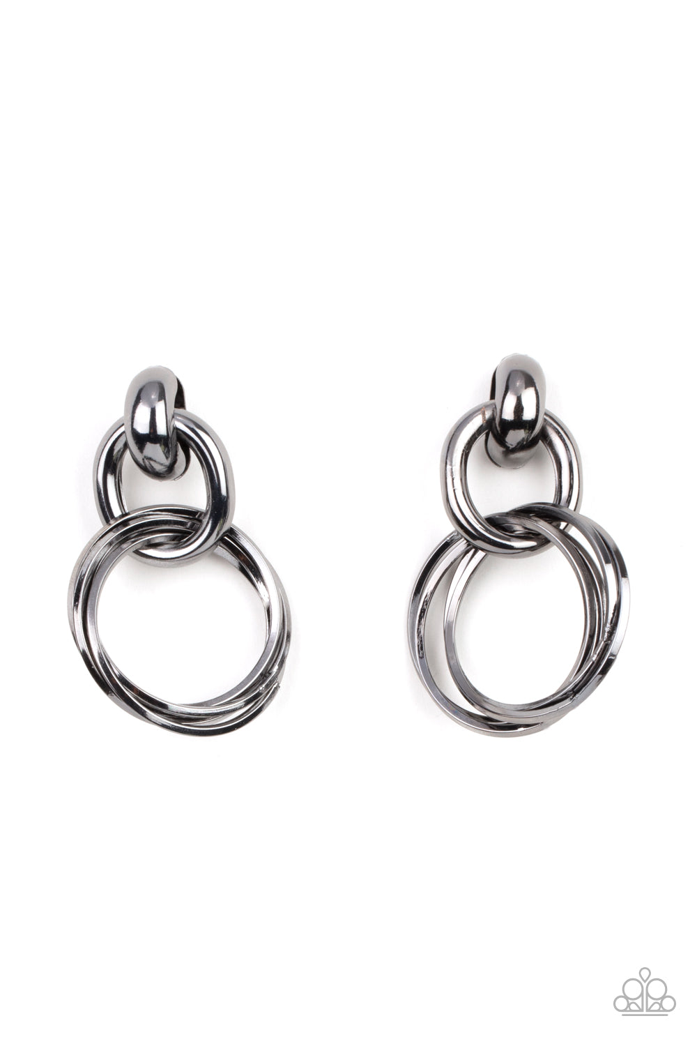 Dynamically Linked - Black earring
