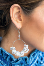 Load image into Gallery viewer, Floating Gardens - White earring
