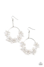 Load image into Gallery viewer, Floating Gardens - White earring
