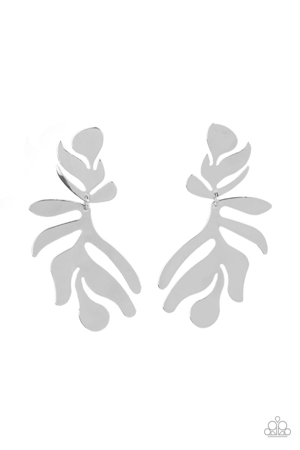 Palm Picnic - Silver  earring