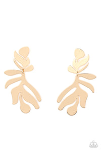 Palm Picnic - Gold earring