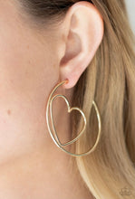 Load image into Gallery viewer, Love At First BRIGHT Gold Hoop Earring
