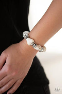 Stone Age Stunner White Bracelet