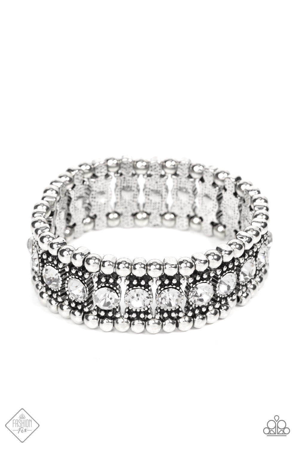 Ritzy Reboot - White bracelets