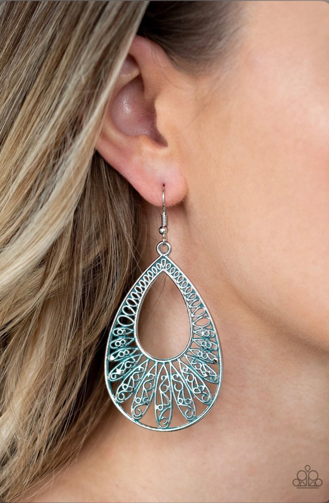 Flamingo flamenco Blue Earring