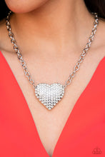 Load image into Gallery viewer, Heartbreakingly Blingy - White necklace
