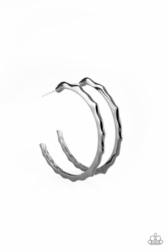 Danger Zone Black earring