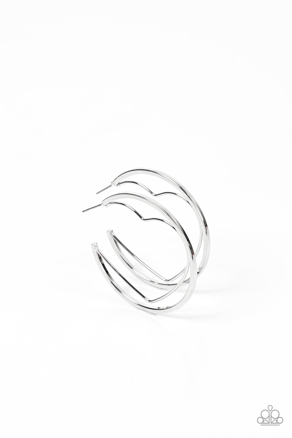Love Goes Around - Silver earring