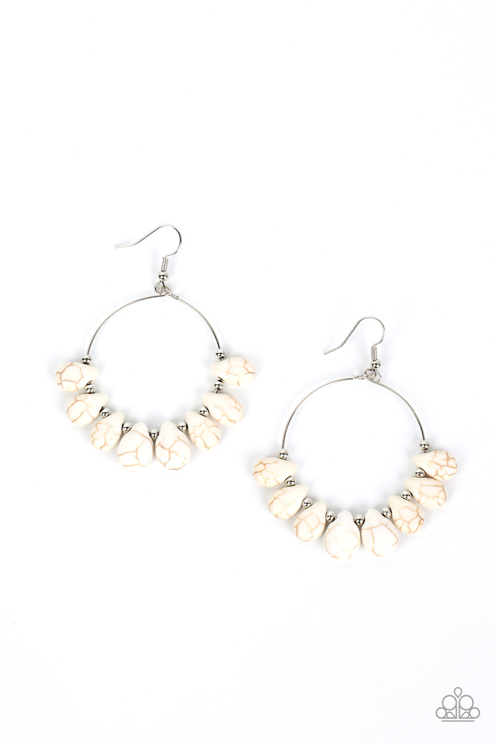 Canyon Quarry - White earring