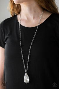 Spellbinding Sparkle White blockbuster necklace