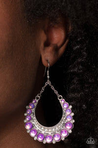 Bubbly Bling - Purple-Earring