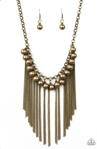 Powerhouse Prowl Brass Necklace