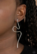 Load image into Gallery viewer, Heavy Metal Minimalist Silver Earring
