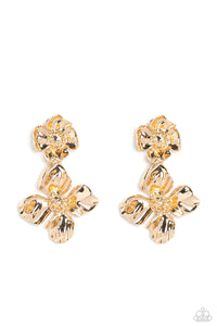 Gilded Grace - Gold-earring