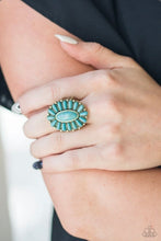 Load image into Gallery viewer, Cactus Cabana brass ring
