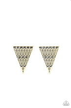 Load image into Gallery viewer, Terra tricolor Brass Post Earring
