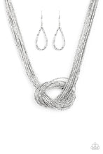Load image into Gallery viewer, Knotted Knockout Silver Necklace
