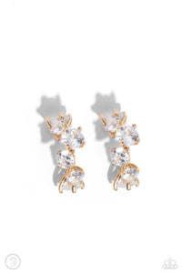 Breathtaking Blend -Gold Earring Cuff