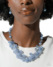 Load image into Gallery viewer, Pearl Pandora - Blue Necklace
