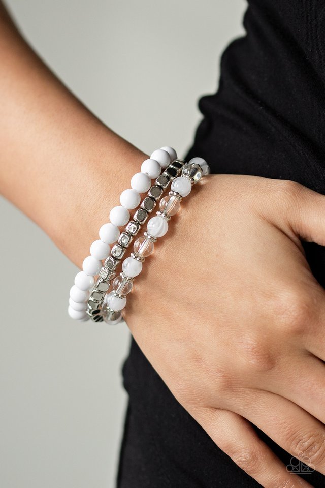 Globetrotter Glam White Bracelet