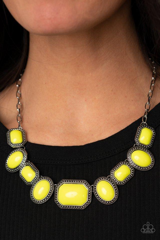 Let's Get Loud yellow necklace