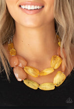 Load image into Gallery viewer, Gives me chills Yellow Necklace
