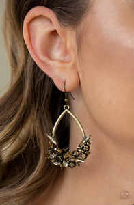 crash landing brass Earring