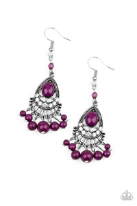 floating on heir purple earring