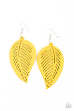 Load image into Gallery viewer, Tropical Foliage Yellow Earring
