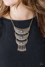 Load image into Gallery viewer, Go Steer Crazy Brass Necklace
