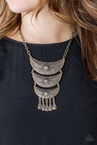 Go Steer Crazy Brass Necklace