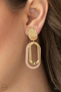 Melrose Mystery Brown clip on earring