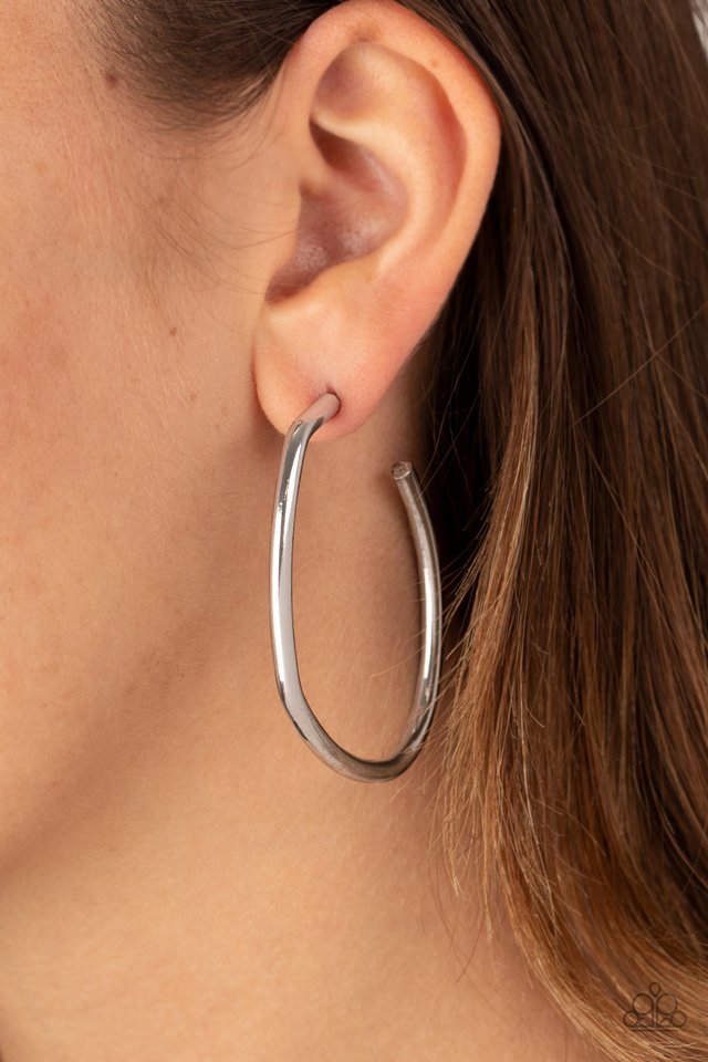 Rough It Up Silver earring
