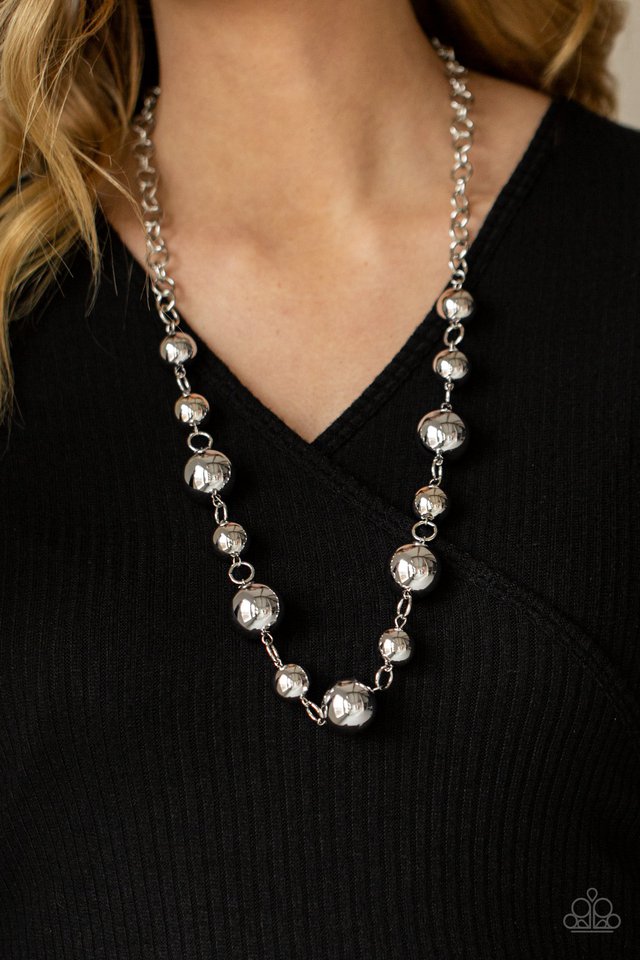 Commanding Composure Silver Necklace