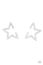 Load image into Gallery viewer, Star Players White Post Earring
